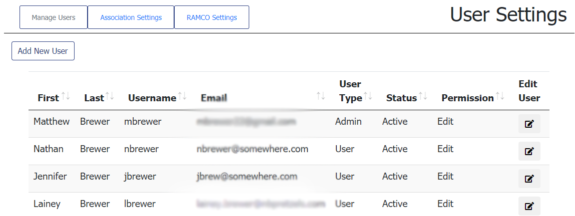 Screenshot: User Accounts